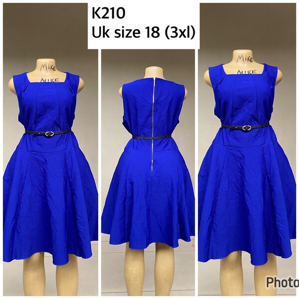 blue dress