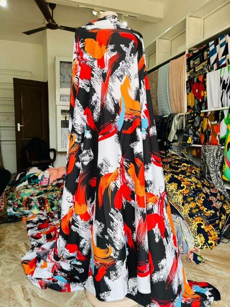 Rayon silk fabric
