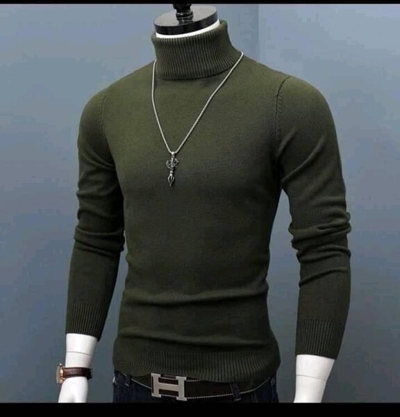 Pull col roulé
