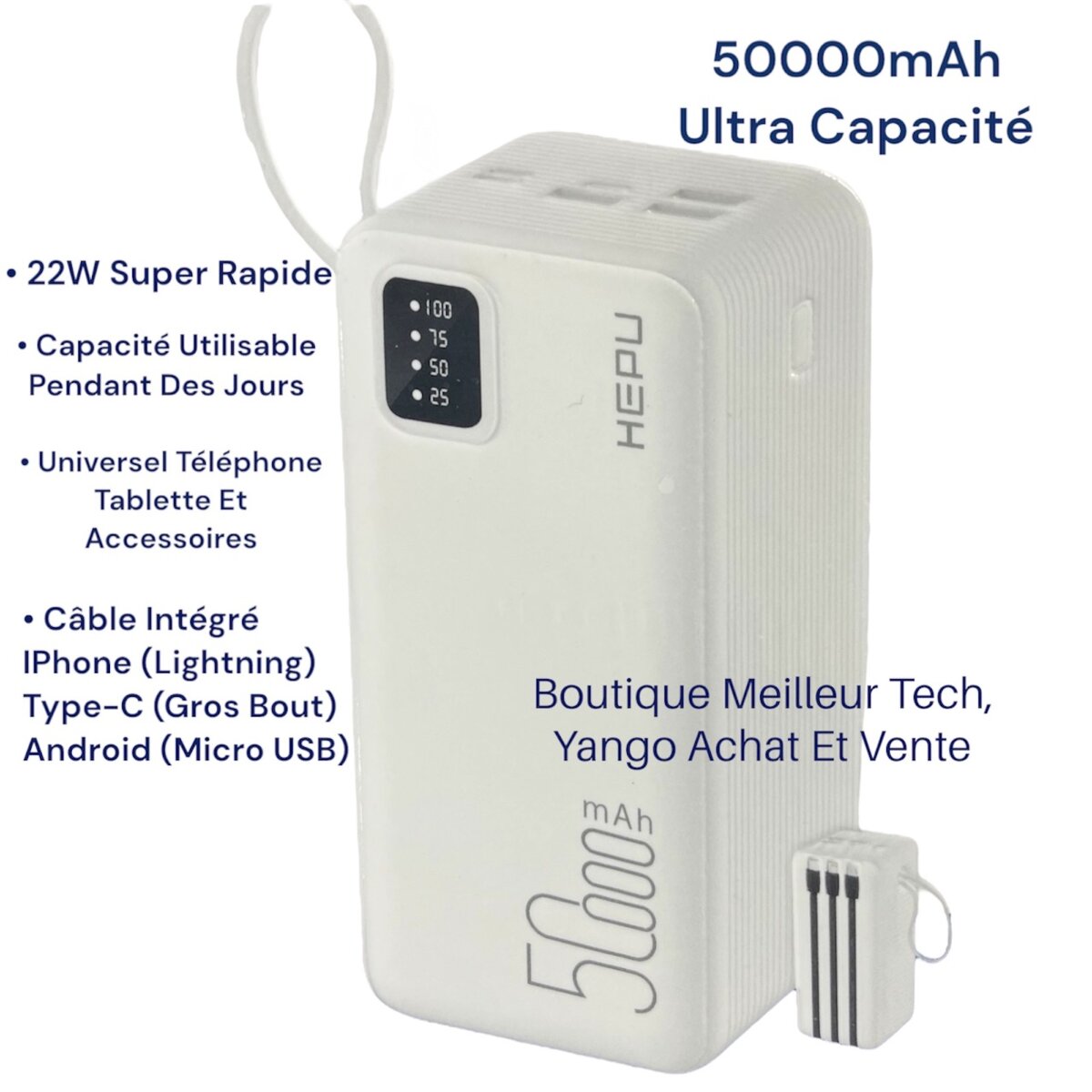 HEPU Power Bank 50000mAh