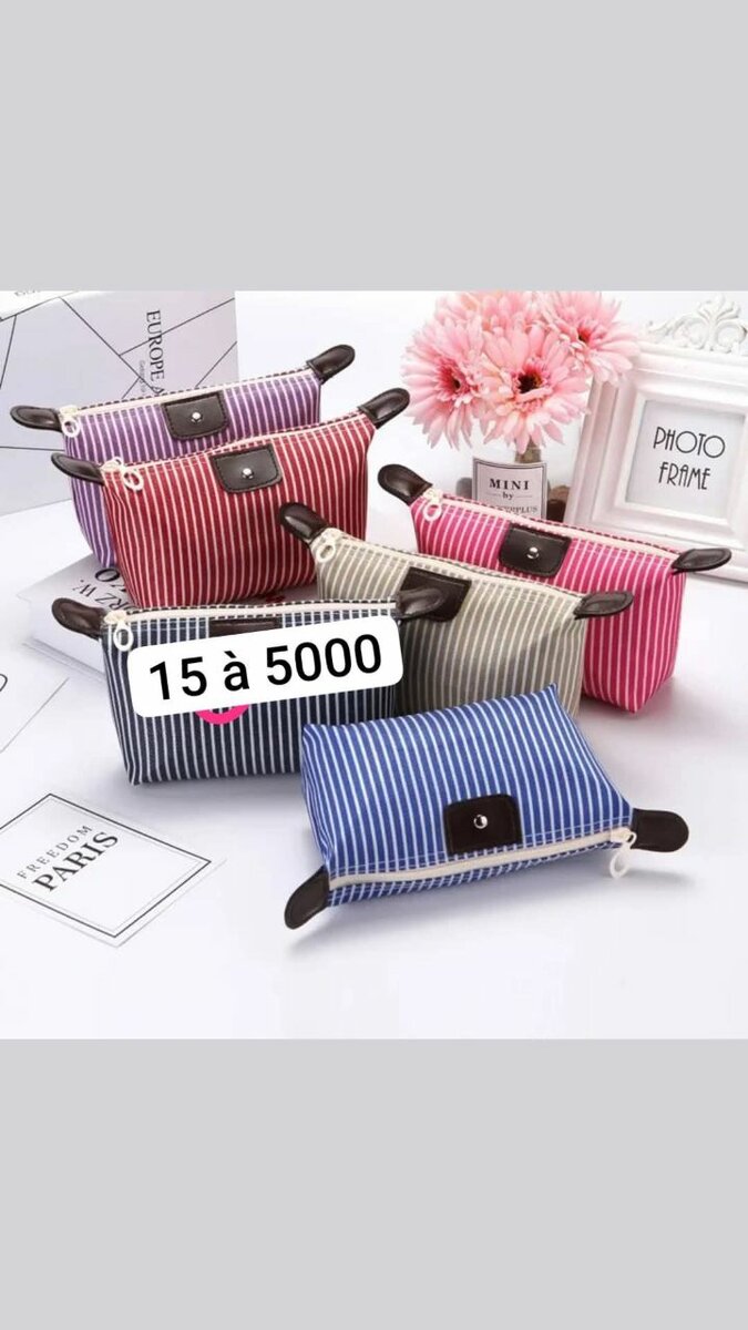 Trousse de Maquillage Rayée