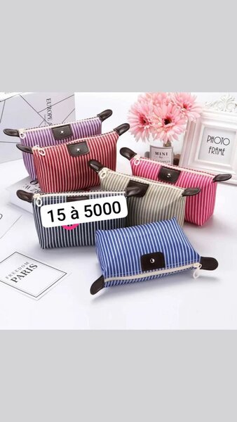 Trousse de Maquillage Rayée