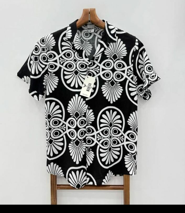 Chemise homme motifs graphiques