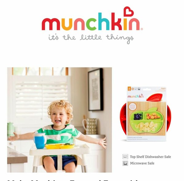 Munchkin Apple plates set