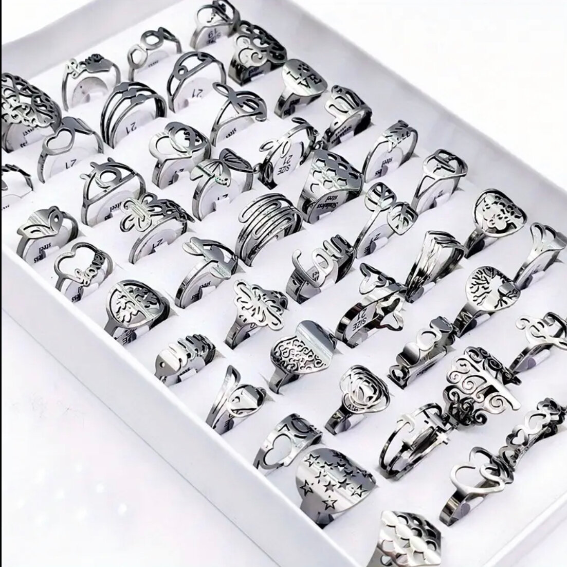 Ensemble de bagues en argent