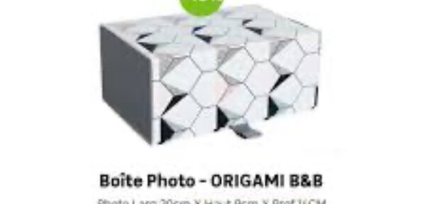 Boite de rangement origami