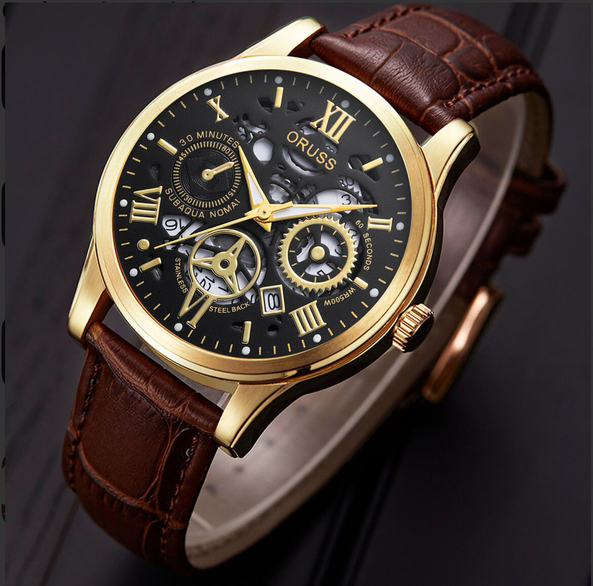 Montre mécanique luxe homme