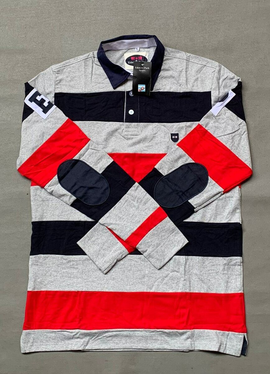 Polo Rugby à Rayures Homme