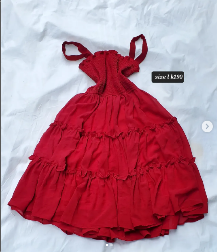 red dress