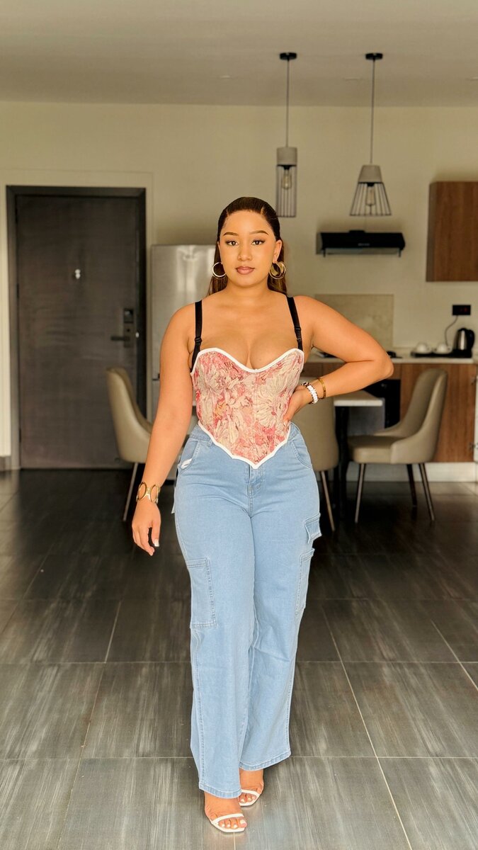 Pink corset top