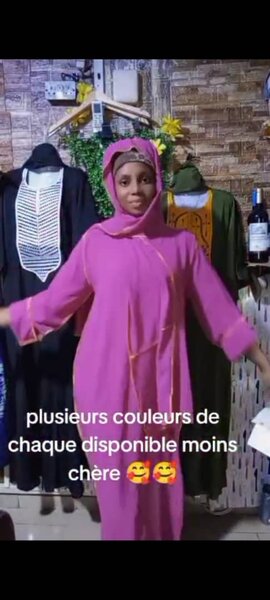 Boubou foulard collé