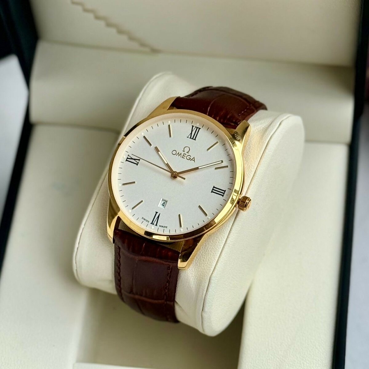 Leather watch