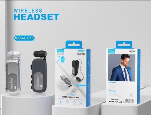 Clip-on headphones