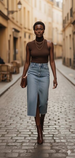 Jupe jeans