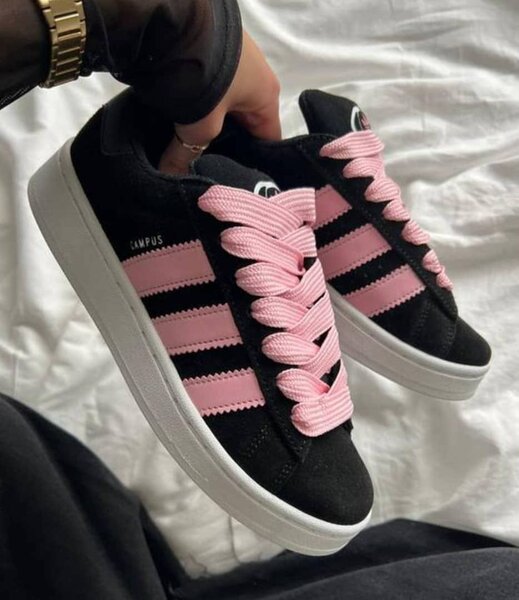 Adidas campus noir rose