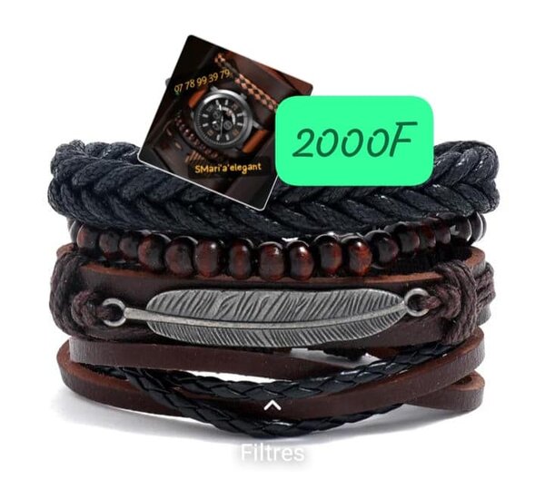 Bracelet en cuir complémentaire à la montre
