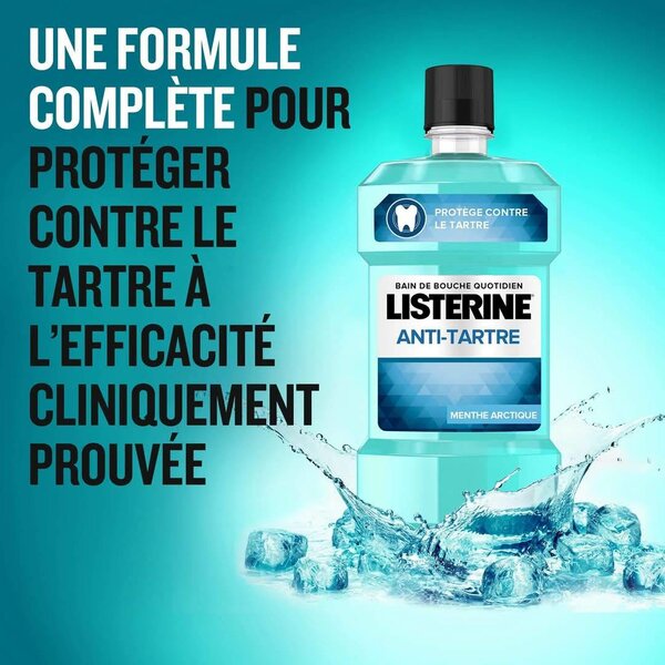 Listerine produit Antibactérien, Anti-plaque, 500 ml