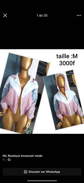 Veste coupe-vent femme colorée