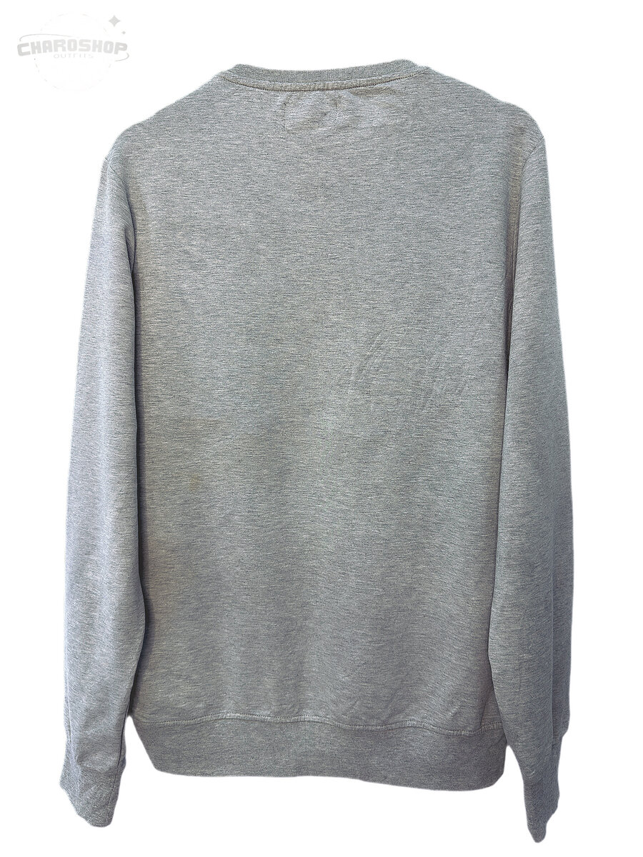 Sweat gris avec motif moderne
