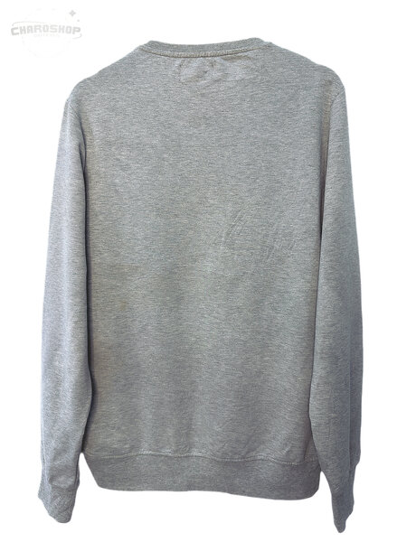 Sweat gris avec motif moderne
