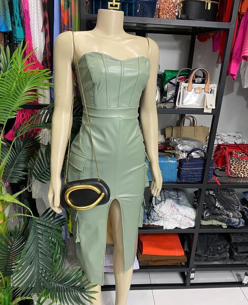 Leather dress