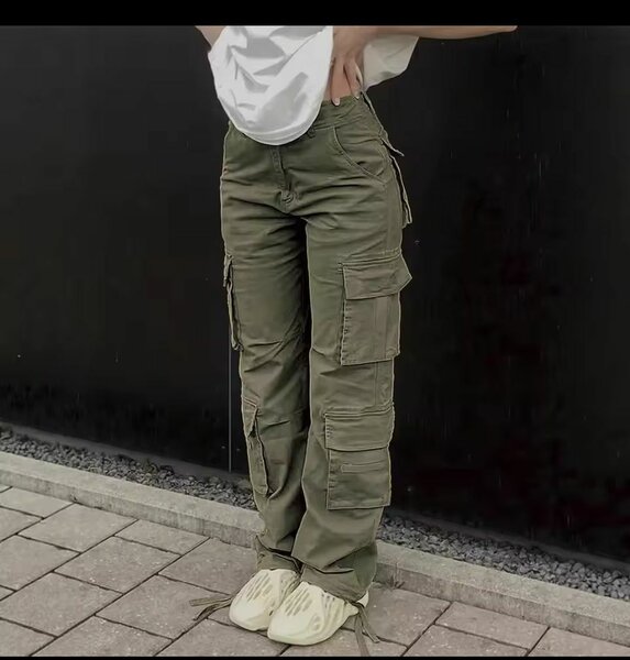 Pantalon Cargo Vert Homme