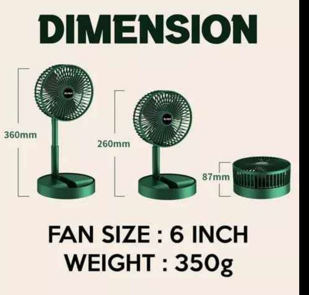 Ventilateur rechargeable