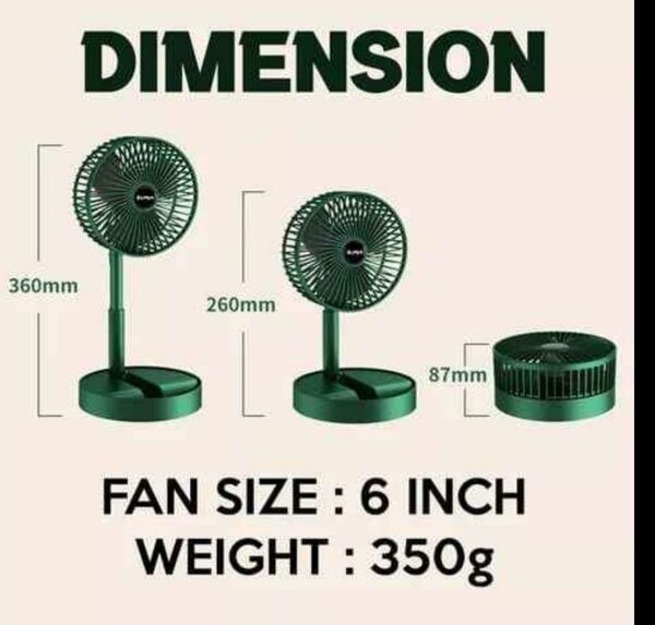 Ventilateur rechargeable