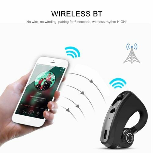 V9 Single Ear BT4.1 Headset 270 Degrees Rotation Handsfree