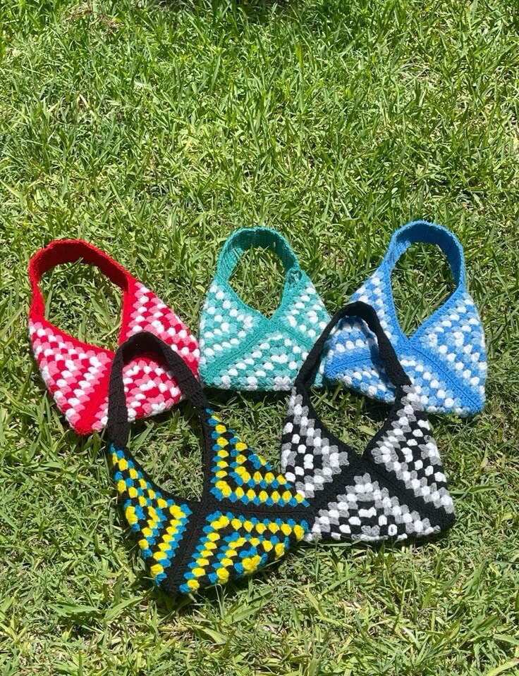 Sacs crochet granny faits main