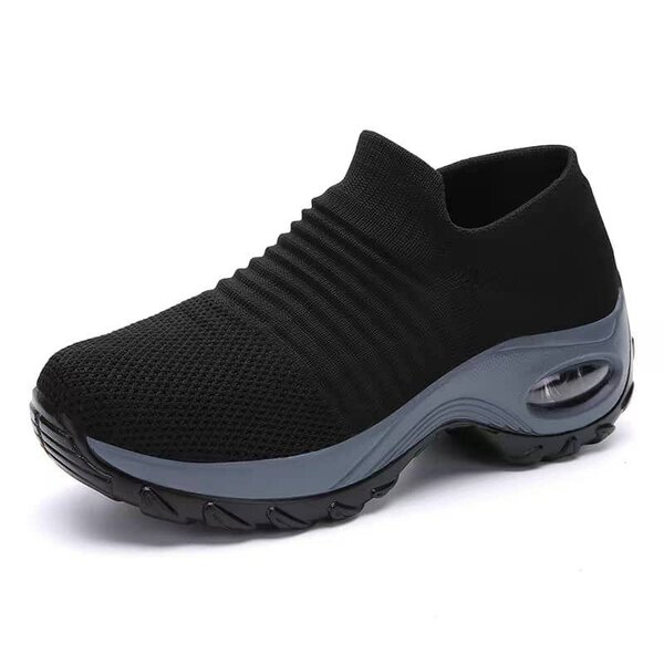 Unisex black socks shoe
