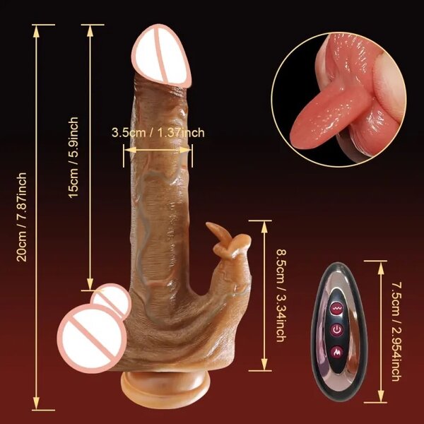 Remote control thrusting dildo