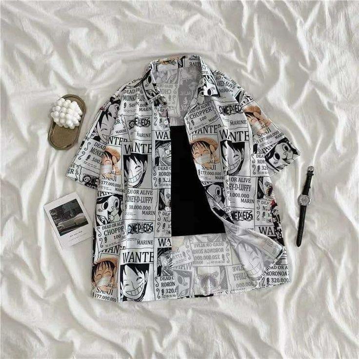 Chemise Manga Imprimée
