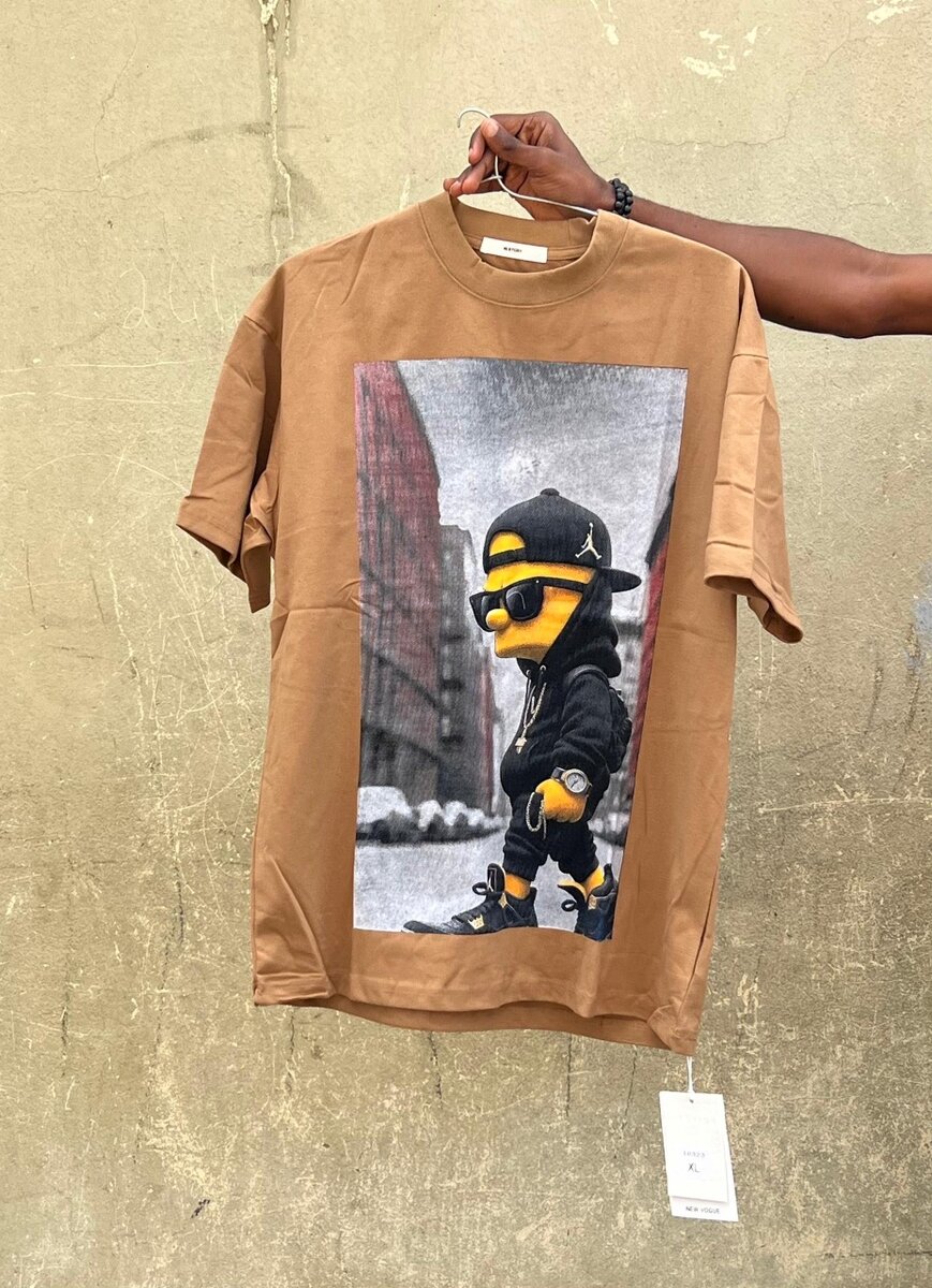 T-shirt marron tendance