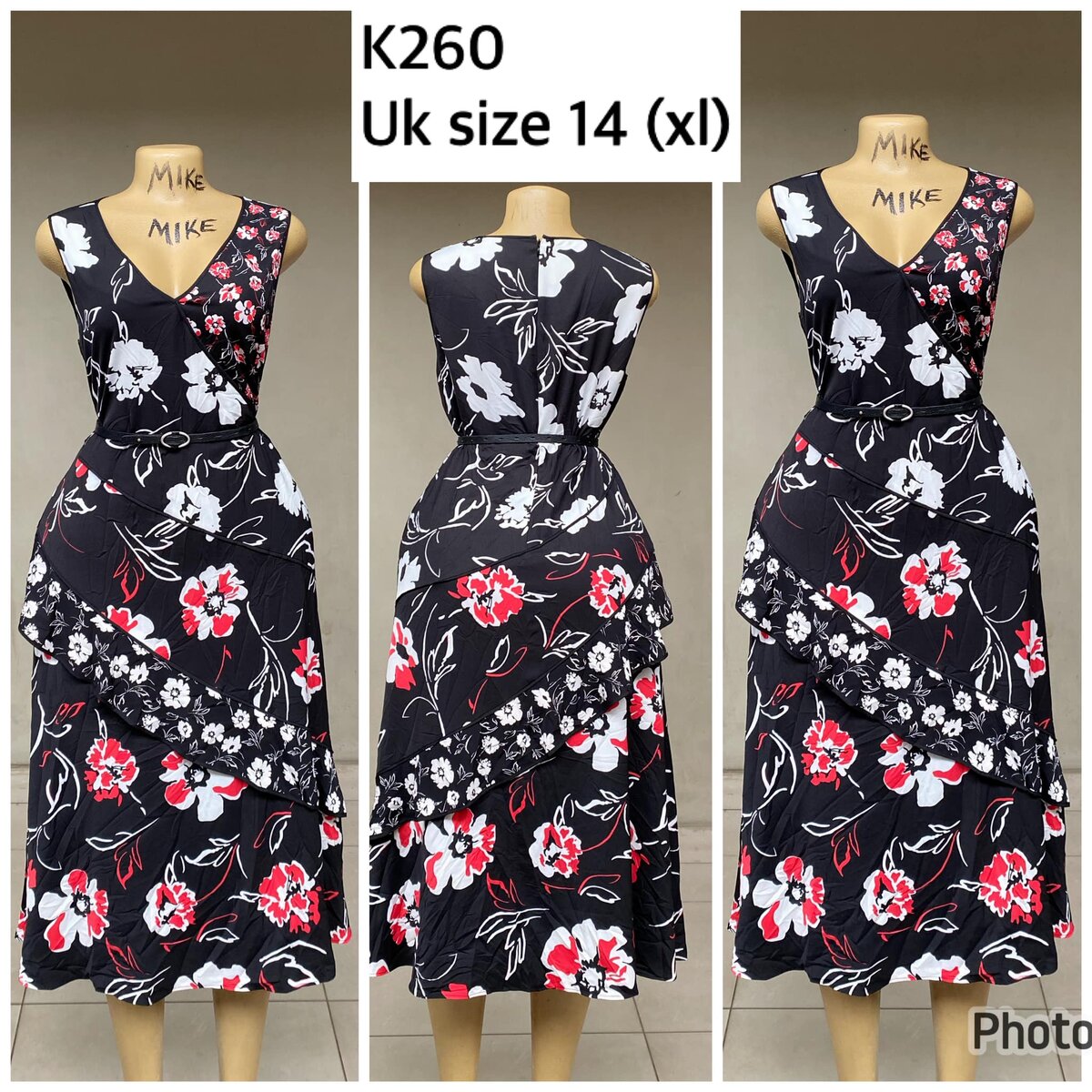 black floral dress