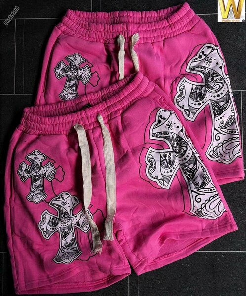 Shorts roses unisex imprimés