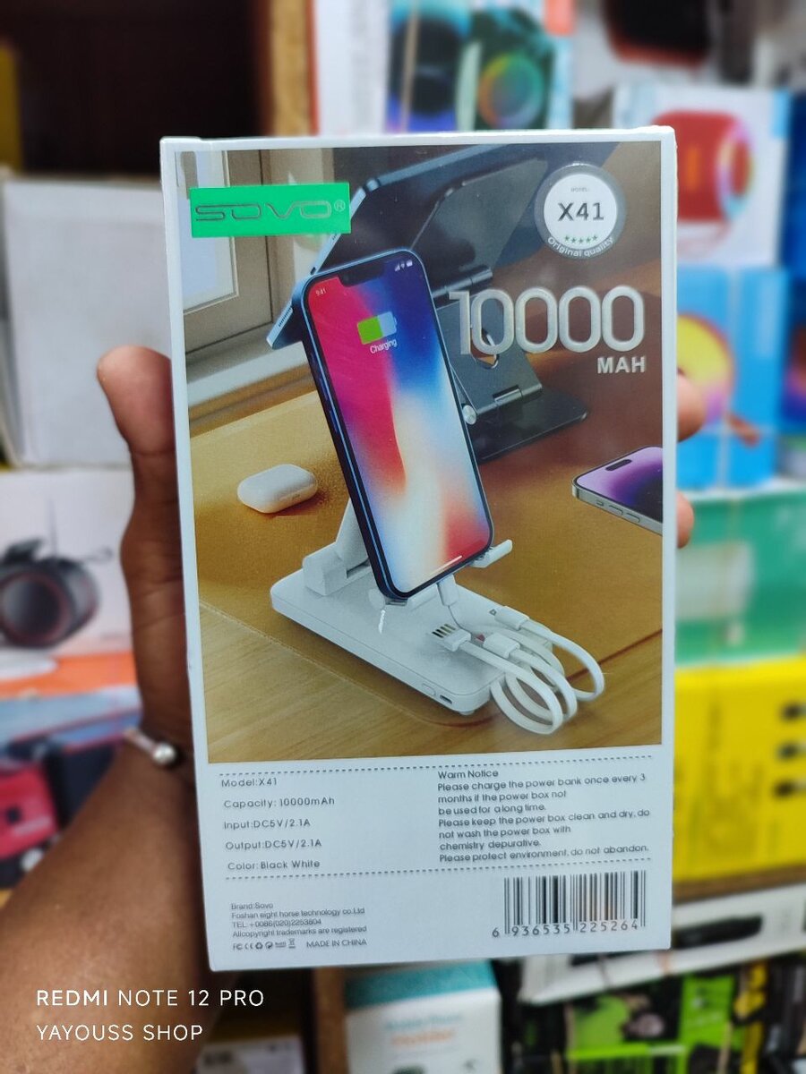 Batterie power Bank sovo x41