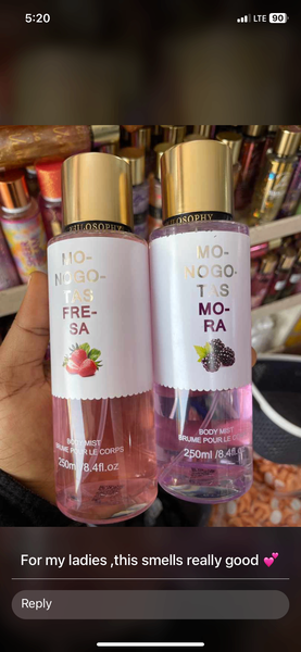 Body splash perfume