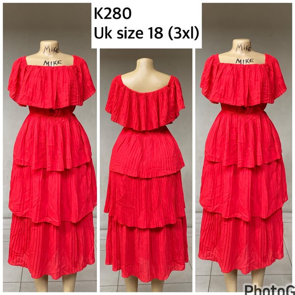 red dress