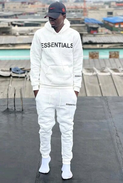 Sweat à capuche Essentials blanc