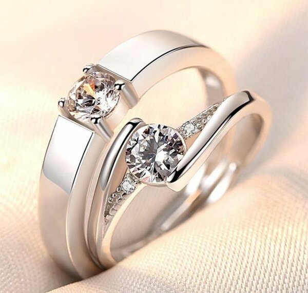 Bague couple stylé