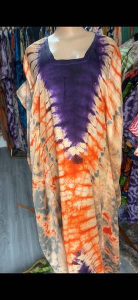 Adire Silk Bubu