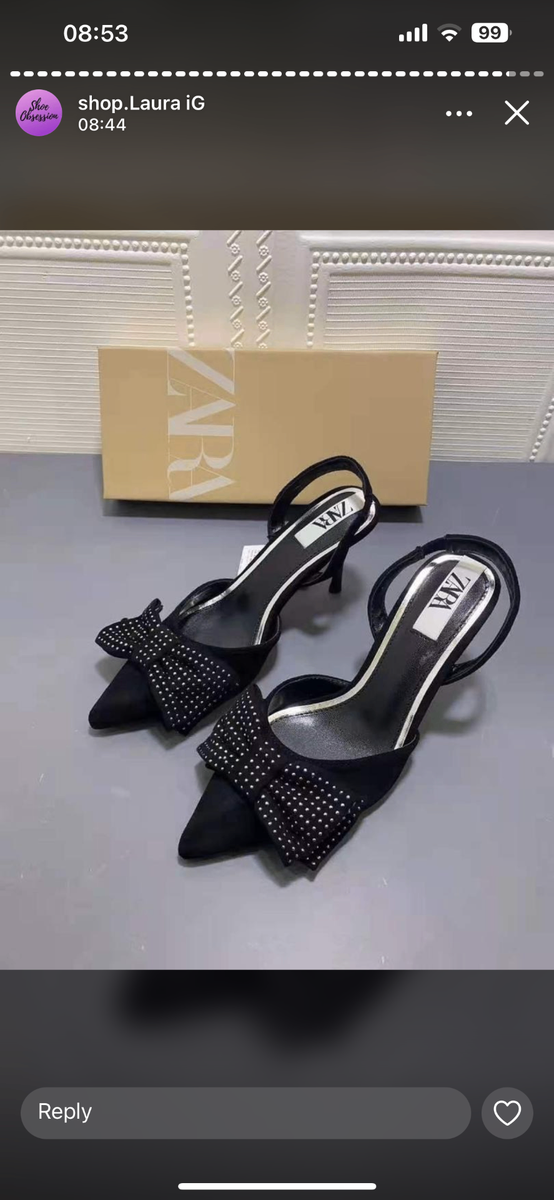 Sling back heel