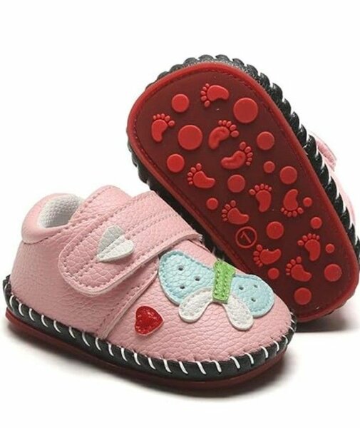 Chaussons Bébés Papillon Roses