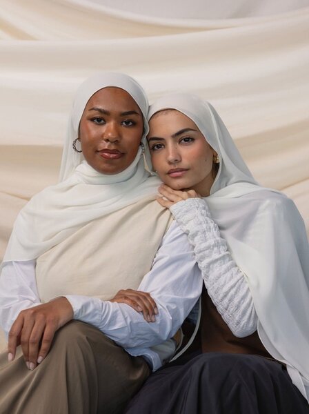 WHITE CHIFFON HIJAB