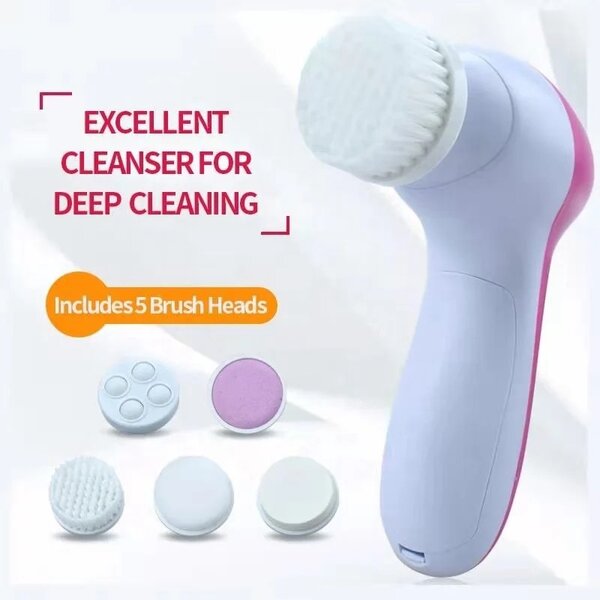 5in1 face brush beauty care massager