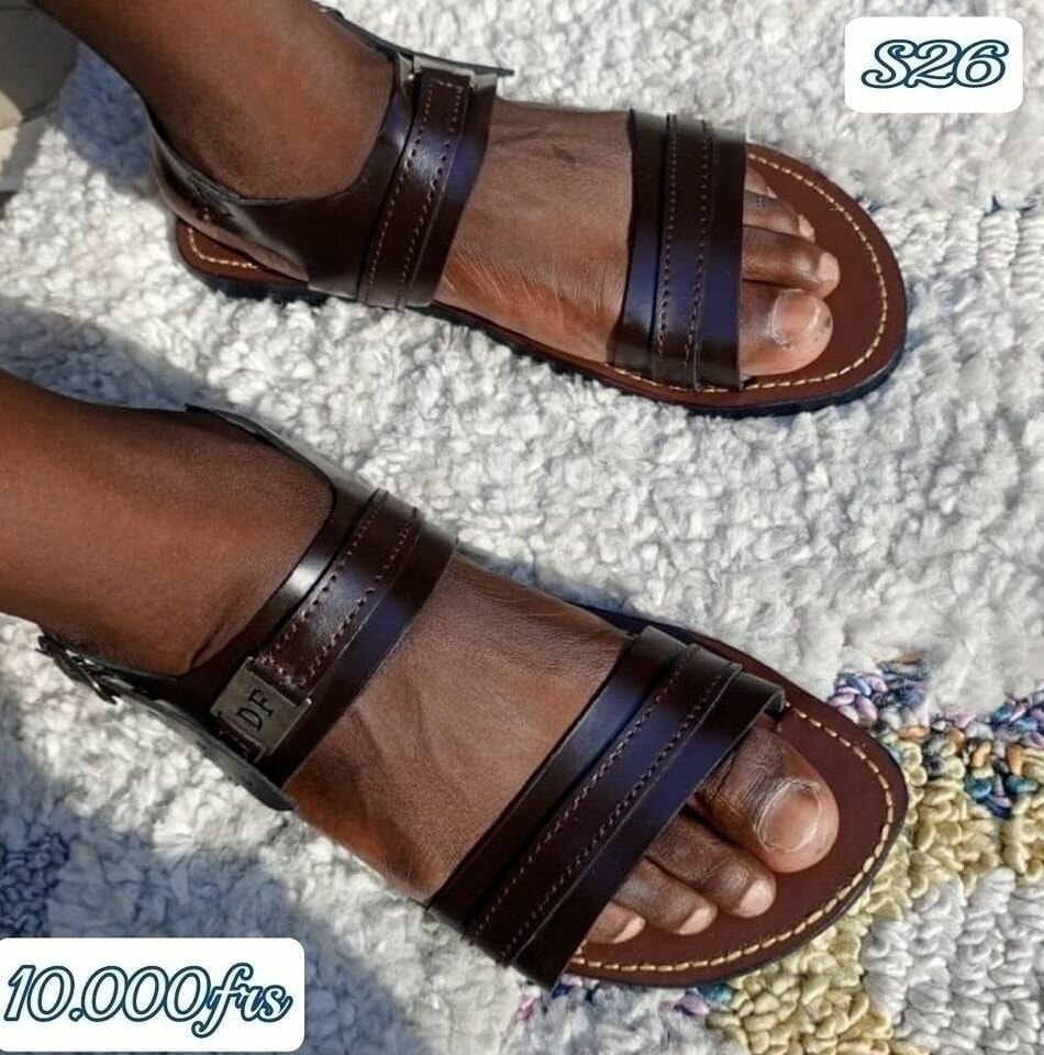 Sandales en cuir
