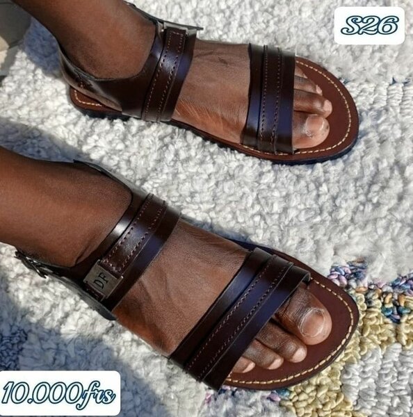 Sandales en cuir
