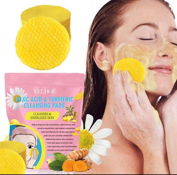 Pads nettoyants au curcuma