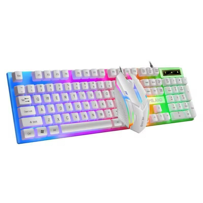 Clavier + Souris USB filaire Avec Lumière RGB